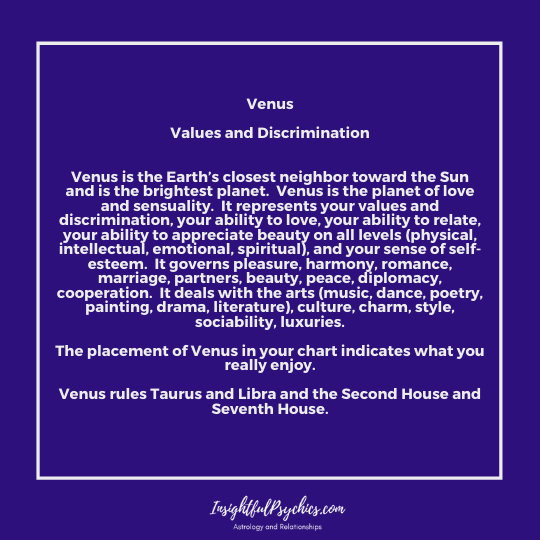 Venus - Betydning og innflytelse i astrologi