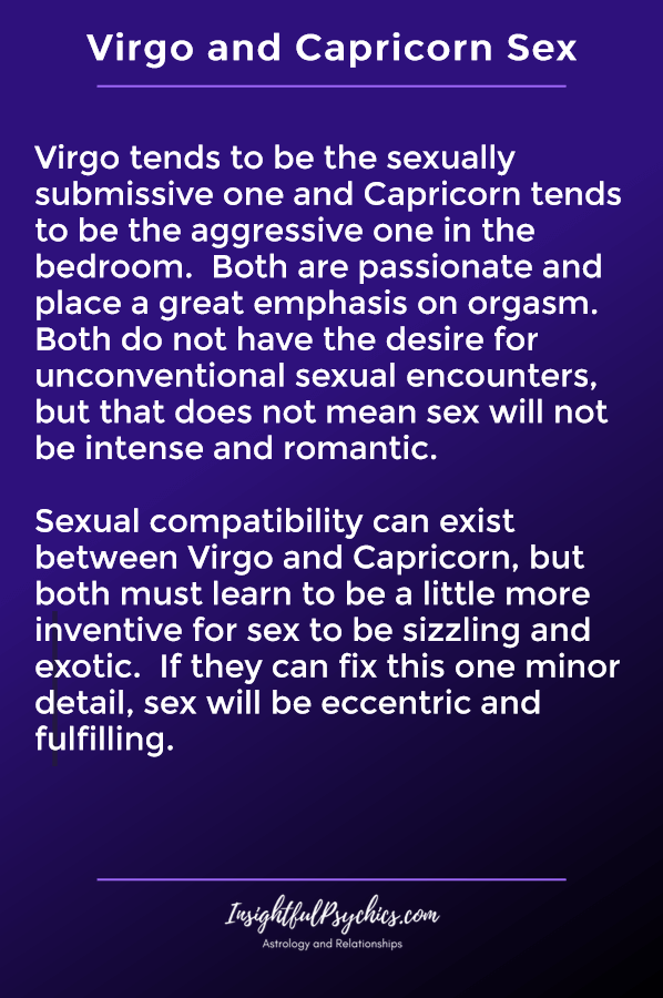 virgo dan capricorn serasi seks