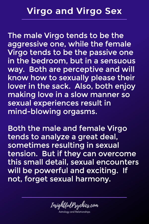 virgo dan virgo serasi seks
