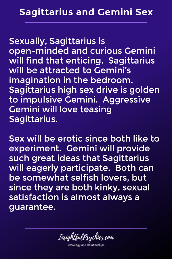 Skytten og Gemini seksuelt kompatible