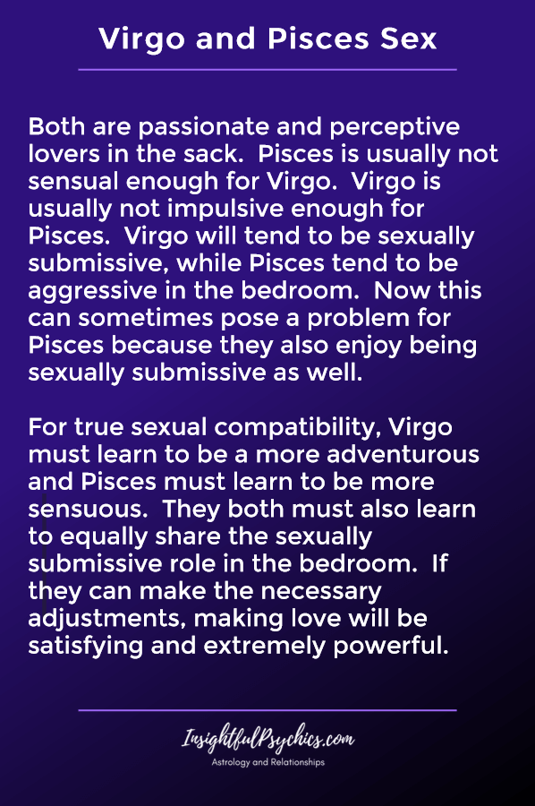 Kesesuaian Pisces dan Virgo - Air + Bumi