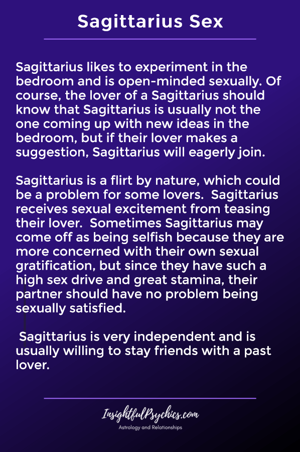 Sexe i seducció de Sagitari
