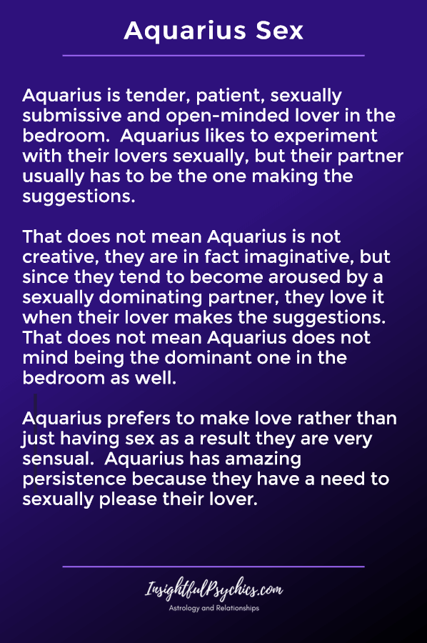 Aquari Sexe i Seducció