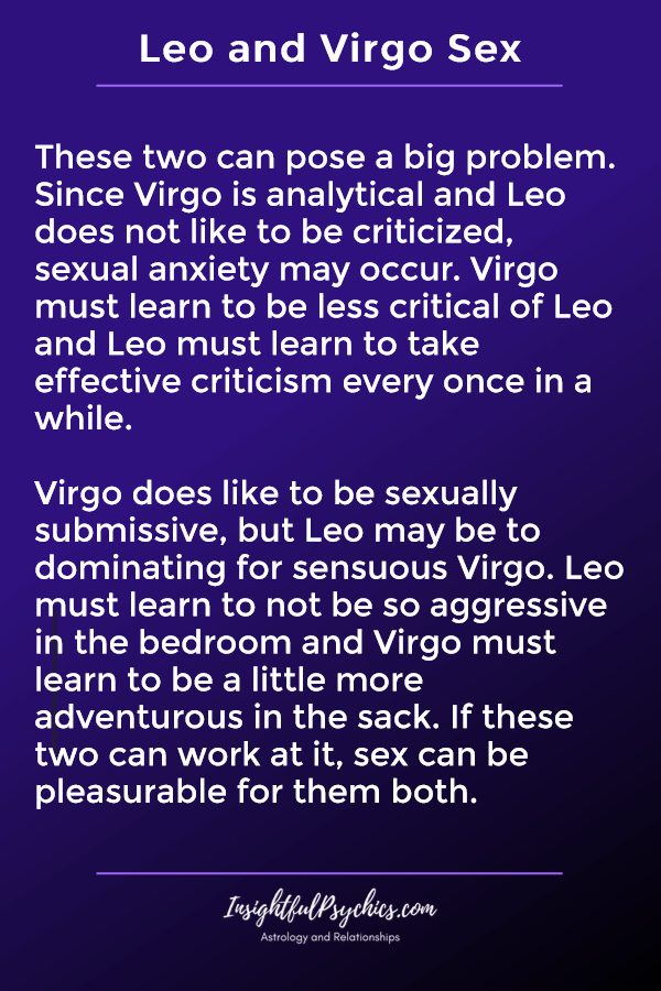 Compatibilitat Leo i Virgo - Foc + Terra