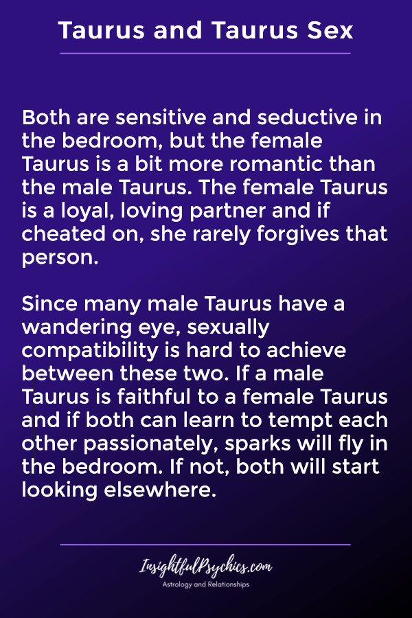 Keserasian Taurus dan Taurus - Bumi + Bumi