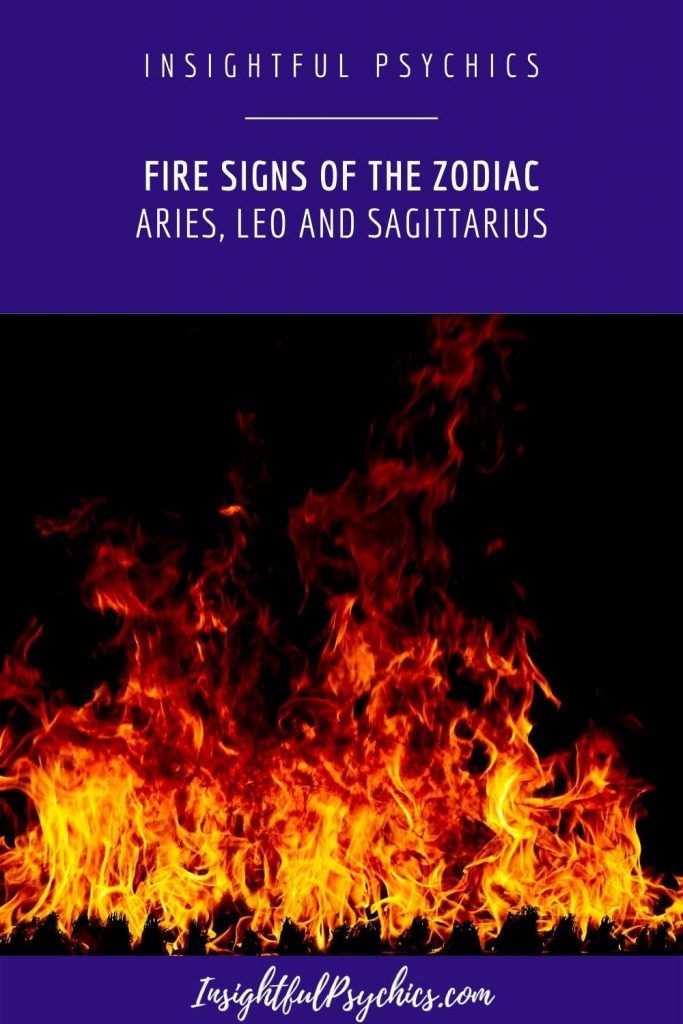 Els signes de foc del zodíac: Àries, Lleó i Sagitari