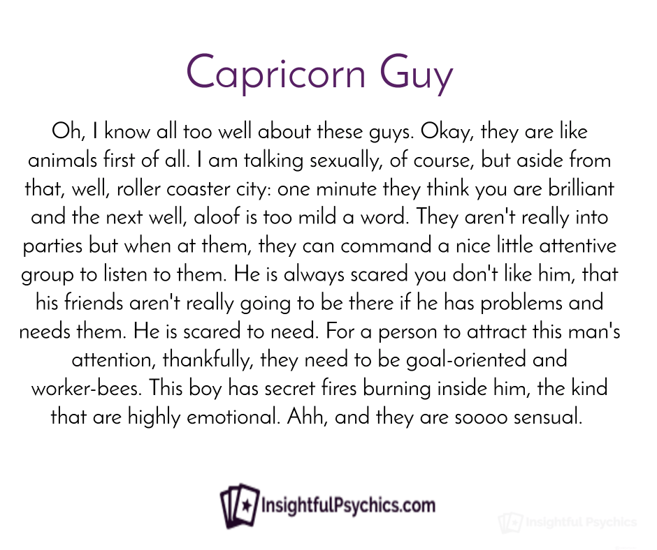 Capricorn Man - Seks, Tarikan, dan Keperibadiannya