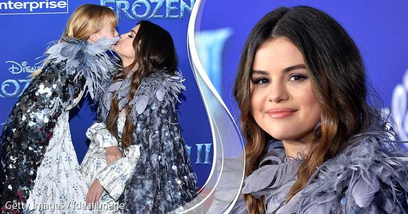 Selena Gomez hrdě debutuje se svou šestiletou nevlastní sestrou, která se na premiéře filmu „Frozen 2“ spojila v neuvěřitelných šatech