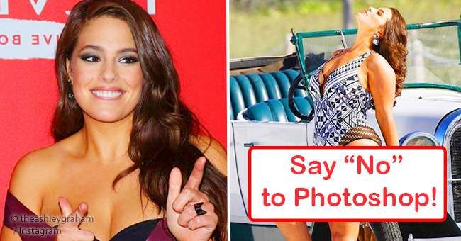 Büyük Beden Model Ashley Graham Tamamen Rötuşsuz Ve Photoshopsuz Mayo Kampanyası Başlattı