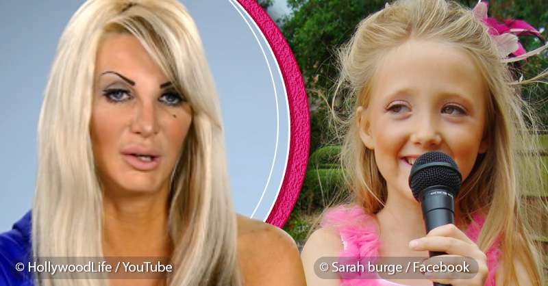 Bursdagssnakk? 'Human Barbie' Sarah Burge ga henne 8 år gamle datter $ 7.000 kuponger for plastikkirurgi
