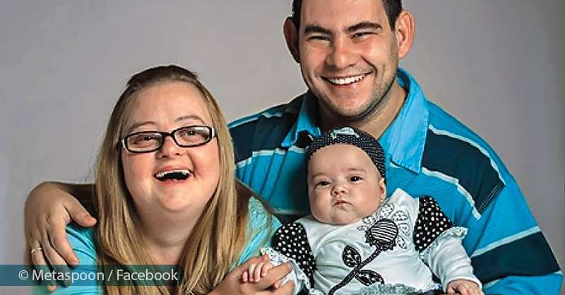 Csoda! Egészséges lánya Down-kóros nőnek és szellemi fogyatékkal élő férjének született