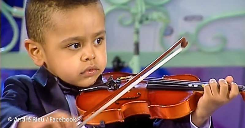 진짜 프로디지! 바이올린 연주로 놀라운 재능을 과시하는 3 살 소년