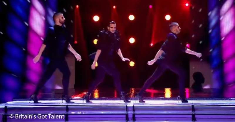 Vīrieši papēžos: Dejojošais trio no Parīzes pieņem tiesnešus pēc vētras ar nenormālu garšvielu meiteņu numuru